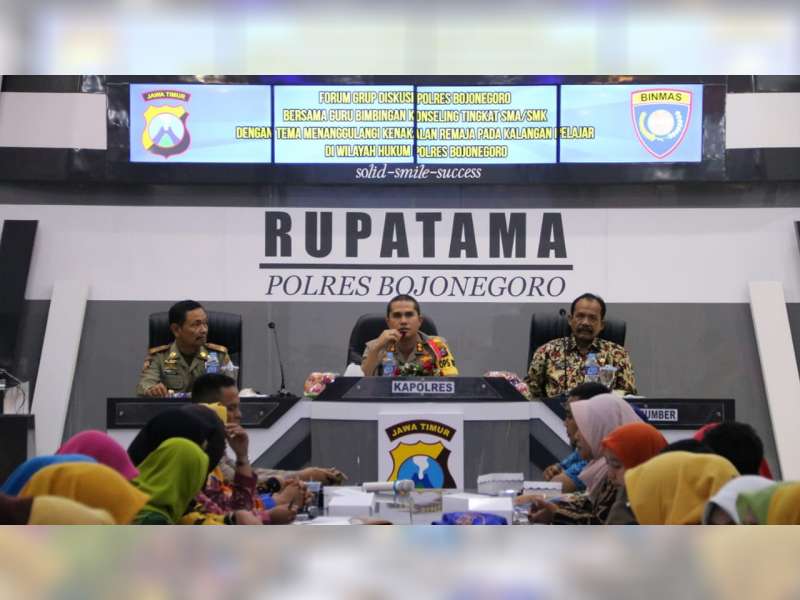 FGD untuk Menanggulangi Kenakalan Remaja di Gelar di Bojonegoro