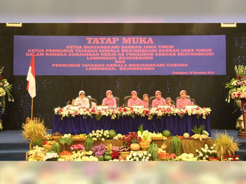 Ketua Bhayangkari Daerah Jatim, Kunjungan Kerja di Bojonegoro