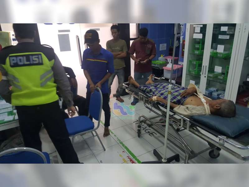 Diserempet Bus, Pengayuh Sepeda di Baureno Bojonegoro Luka Berat