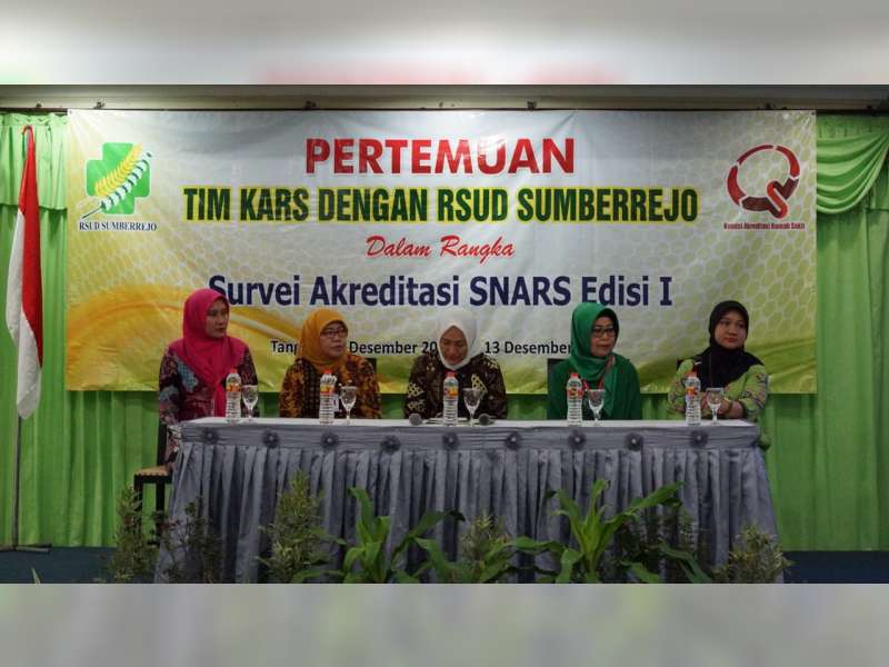 RSUD Sumberrejo Jalani Survey Akreditasi SNARS