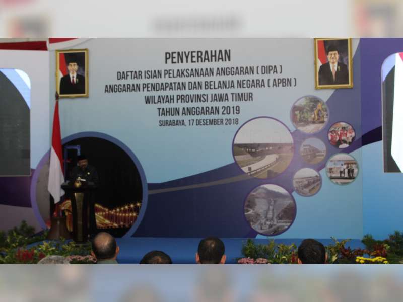 Bupati Bojonegoro Hadiri Acara Penyerahan DIPA APBN 