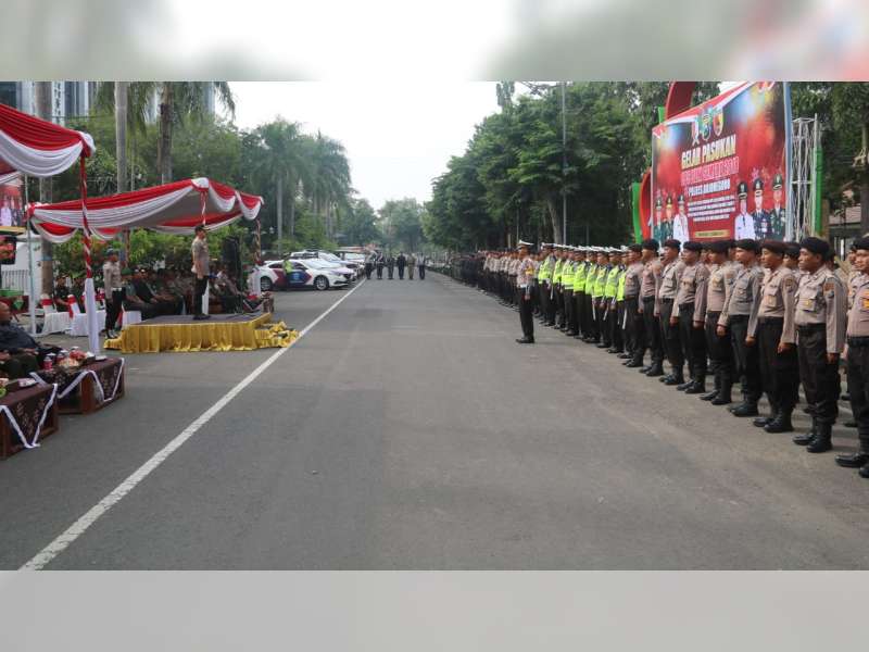Kapolres Bojonegoro Pimpin Apel Gelar Pasukan Operas Lilin 2018