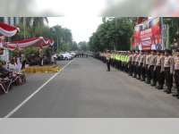 Kapolres Bojonegoro Pimpin Apel Gelar Pasukan Operas Lilin 2018