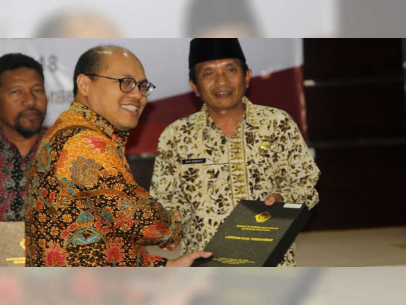 Wakil Bupati Bojonegoro Terima Laporan&nbsp; Hasil Pemeriksaan dari BPK