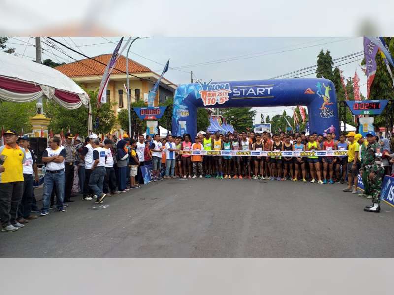 Juara Lomba Lari Blora Run 2018, Didominasi Pelari Luar Jawa Tengah