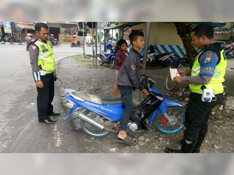 Polisi di Bojonegoro Tindak Pengguna Knalpot Brong