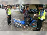 Polisi di Bojonegoro Tindak Pengguna Knalpot Brong