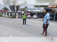 Tabrakan Motor di Ngraho Bojonegoro, Seorang Pengendara Luka Berat