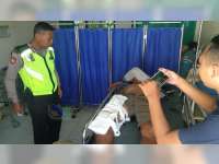 Kecelakaan di Gondang Bojonegoro Seorang Pemotor Alami Patah Tulang Kaki