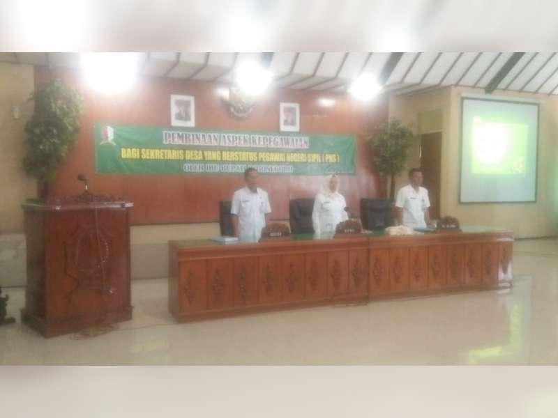 Pemkab Bojonegoro Gelar Pembinaan Aspek Kepegawaian Bagi Sekdes PNS