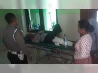 Tabrakan Motor di Ngasem Bojonegoro, Seorang Kakek Patah Tulang Kaki