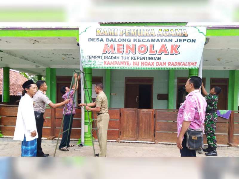 Pemdes Balong Blora, Tolak Tempat Ibadah Jadi Tempat Kampanye