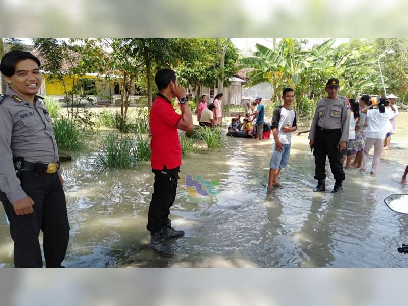 Tanggul Kali Mekuris di Sumberrejo Bojonegoro Jebol, Sawah dan Rumah Warga Tergenang