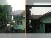 Akibat Hujan Deras Disertai Angin Kencang, Sejumlah Pohon dan Tower di Bojonegoro Roboh