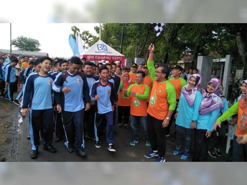 PPSDM Cepu, Gelar Jalan Sehat dan Senam Bersama