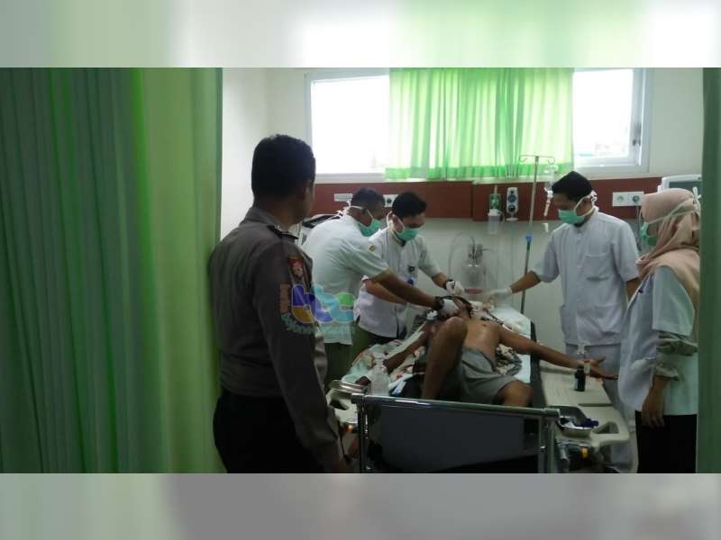 Kecelakaan di Kasiman Bojonegoro, 2 Pemotor Alami Luka Bakar
