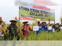 Bupati Blora Bersama Pertamina EP Asset 4 Cepu, Panen Padi Sri Organik