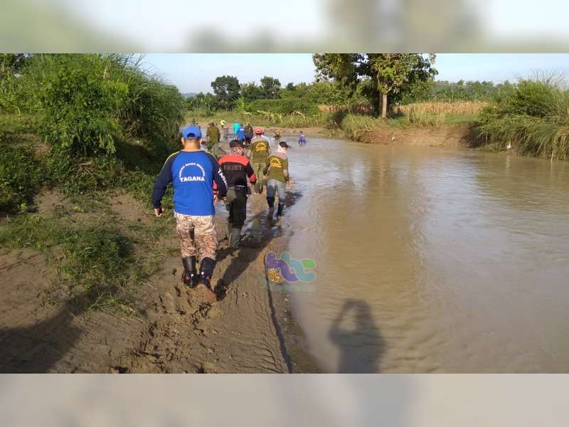 Korban Hanyut di Gondang Bojonegoro Hingga Siang Ini Belum Ditemukan