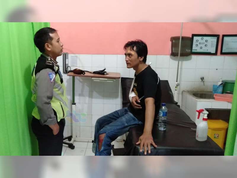 Kecelakaan Motor di Ngraho Bojonegoro, Seorang Pemotor Luka-Luka