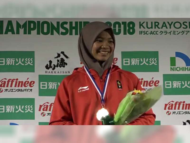 Atlet Panjat Tebing Blora, Agustina Sari, Masuk Tim Pelatnas Olimpiade