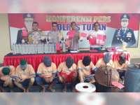 Operasi Tumpas Narkoba, Polres Tuban Tangkap 6 Orang Tersangka