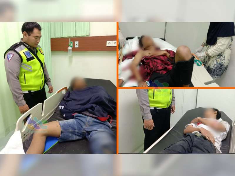 Kecelakaan Beruntun di Padangan Bojonegoro, 3 Orang Luka Berat