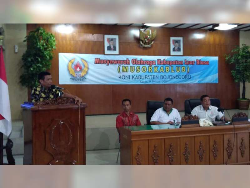 Ali Mahmudi, Terpilih Sebagai Ketua Umum KONI Bojonegoro Periode 2019 - 2023
