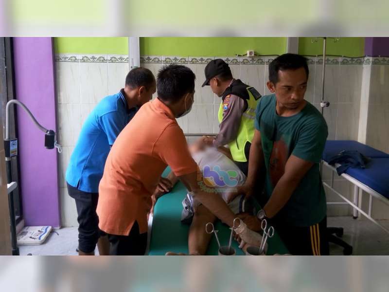 Kecelakaan Motor di Kanor Bojonegoro, Seorang Pengendara Luka Berat