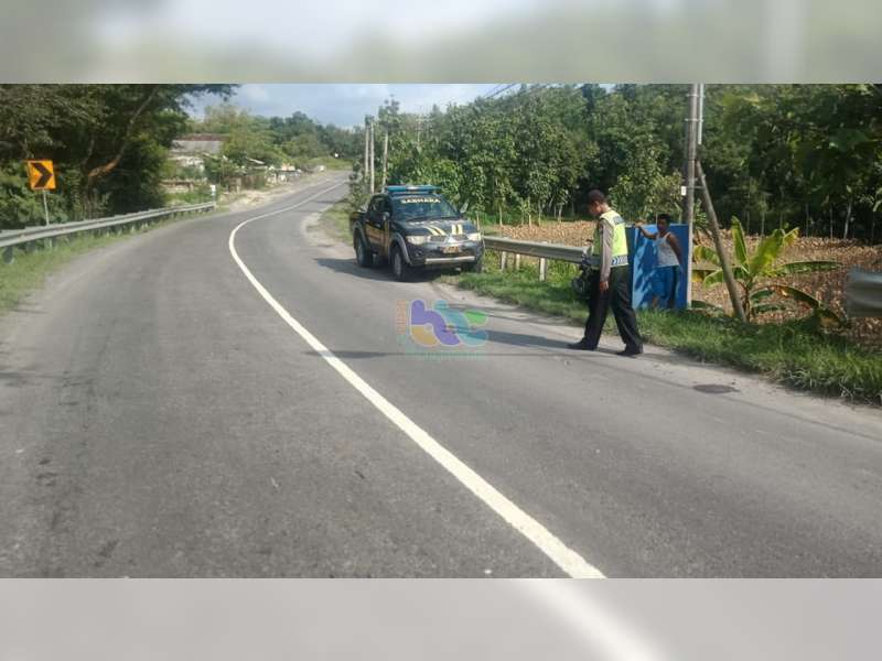 Ditabrak Bus, Pemotor di Margomulyo Bojonegoro Luka Berat