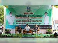 Kunjungi SMK 5 Bojonegoro, Wagub Jatim Sosialisasi Millenial Job Center