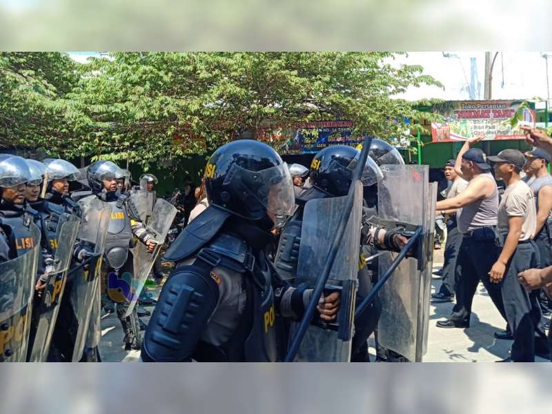 Jelang Pemilu, Polres Blora Gelar Simulasi Sispamkota