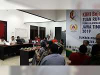 Ketua KONI Bojonegoro Terpilih, Gelar Rapat Perdana Dengan Pengurus Baru