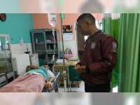 Hendak Belok, Beat Ditabrak Mega Pro di Ngraho Bojonegoro, Pengendara Beat Luka Berat