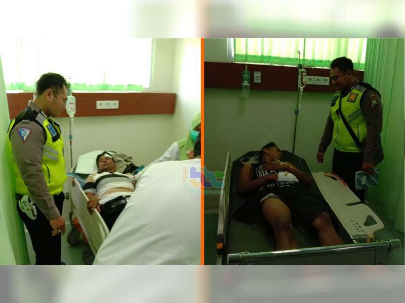 Tabrakan Shogun Dengan Mega Pro di Padangan Bojonegoro, Kedua Pengendara Luka Berat