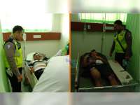 Tabrakan Shogun Dengan Mega Pro di Padangan Bojonegoro, Kedua Pengendara Luka Berat