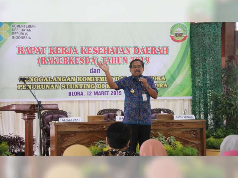 Bupati Minta Seluruh Stekholder Ikut Pantau Angka Stunting di Kabupaten Blora
