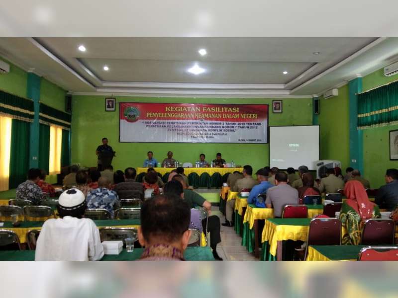 Bakesbangpol Blora Sosialisasikan PP Tentang Penanganan Konflik Sosial