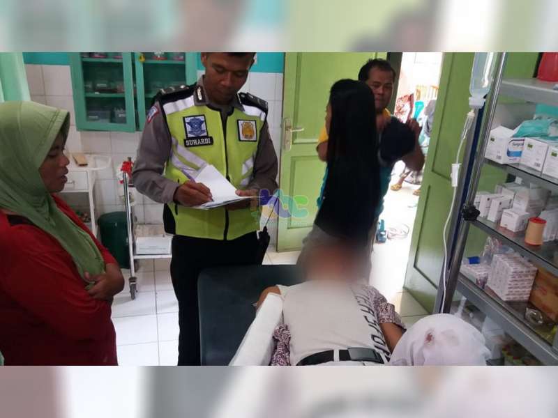Hindari Penyeberang Jalan, Grand Tabrak Scoopy di Ngraho Bojonegoro, 4 Orang Luka-Luka