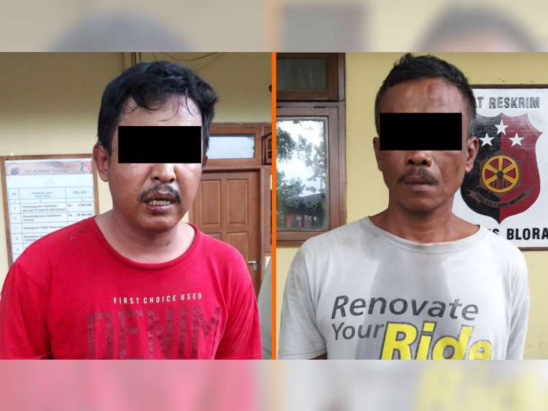 Sat Reskrim Polres Blora Ringkus Dua Pelaku Pembobol Konter HP