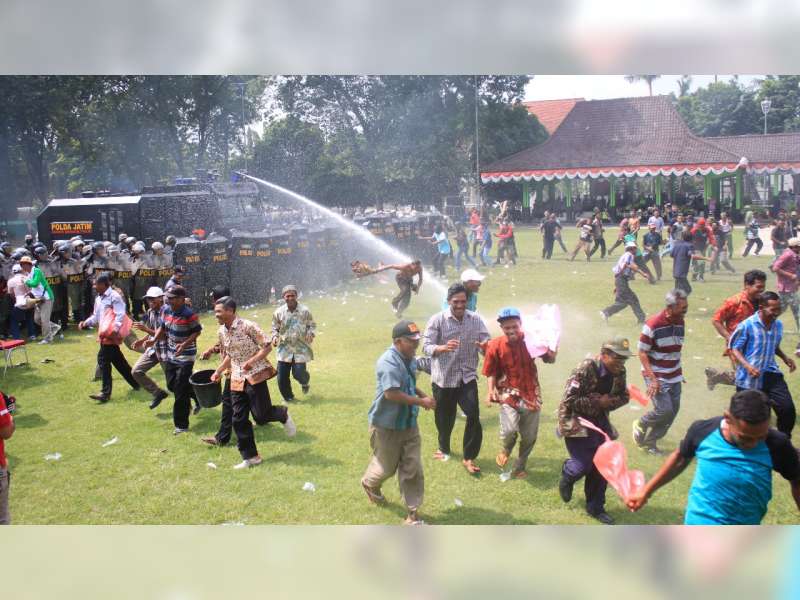 Simulasi Sispamkota, Polres Bojonegoro Libatkan 800 Personel Gabungan