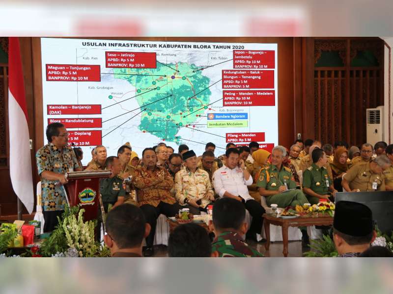 Bupati Blora Sampaikan 10 Usulan Program Pembangunan 2020 di Musrenbangwil