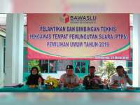 Bawaslu Bojonegoro Lantik 4.572 Pengawas TPS untuk Pemilu 2019