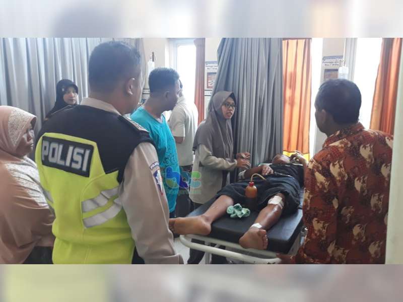 Tabrakan Motor di Kalitidu Bojonegoro, Dua Pengendara yang Masih Anak-Anak Luka-Luka