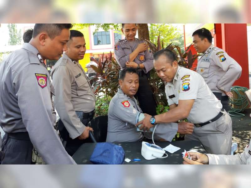 Polres Bojonegoro Laksanakan Pemeriksaan Kesehatan, Anggota Pengamanan&nbsp;TPS