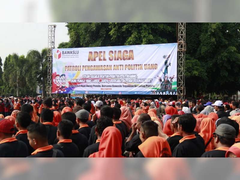 Bawaslu Blora Gelar Apel Siaga Patroli Pengawasan Anti Politik Uang