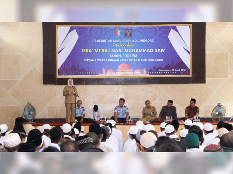 Pemkab Bojonegoro Gelar Peringatan Isra Mikraj Bersama Warga Binaan di Lapas&nbsp; Bojonegoro