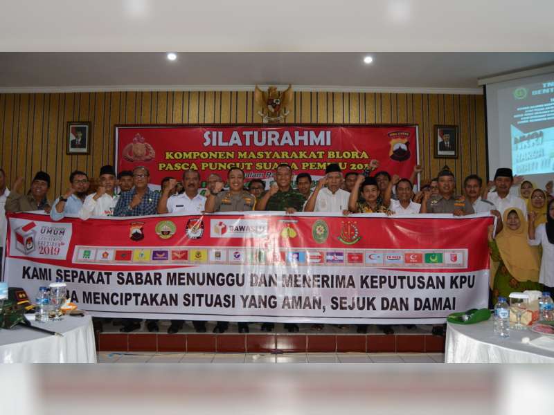 Masyarakat Blora Sepakat Damai dan Tetap Bersatu, Pasca Pemungutan Suara Pemilu 2019
