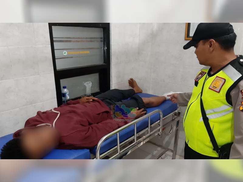 Tabrakan Motor di Sukosewu Bojonegoro Tiga Orang Luka-Luka