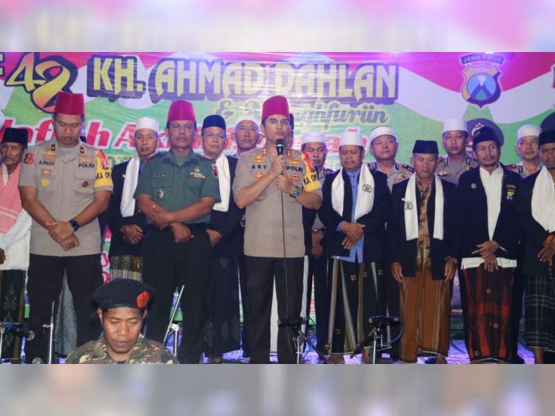 Hadiri Pengajian, Kapolres Bojonegoro Ajak Jamaah Deklarasi Damai Pasca Pemilu