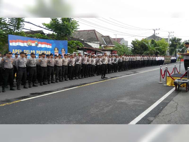 Polres Bojonegoro Laksanakan Apel Gelar Pasukan, Operasi Keselamatan 2019